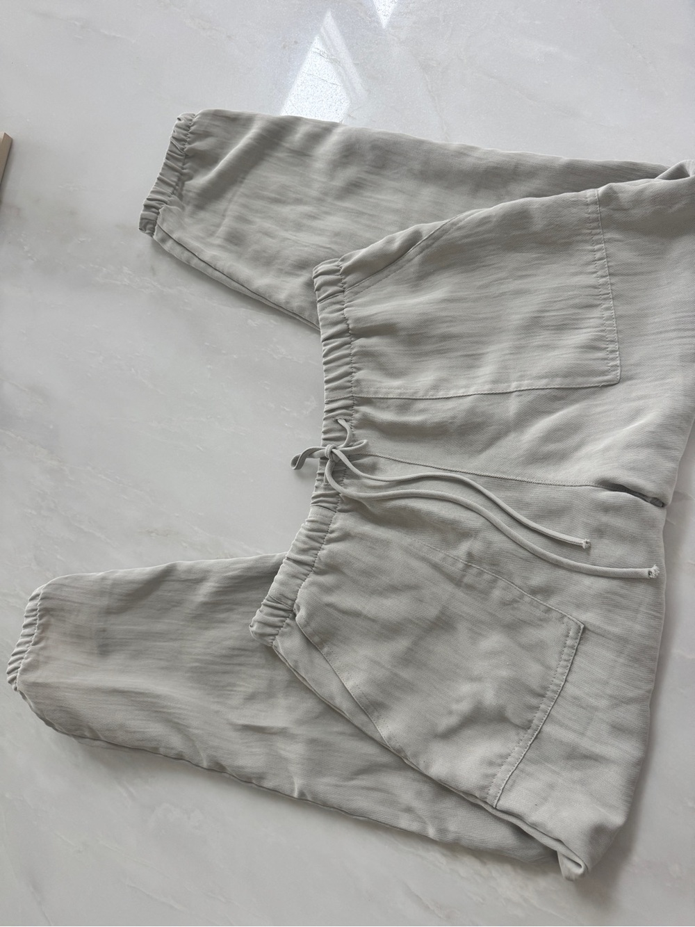 Zara relaxed linen like jogger pant